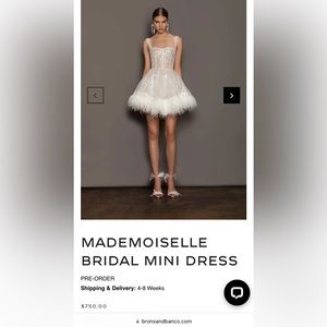 MADEMOISELLE MINI Bridal dress BRONX & BANCO